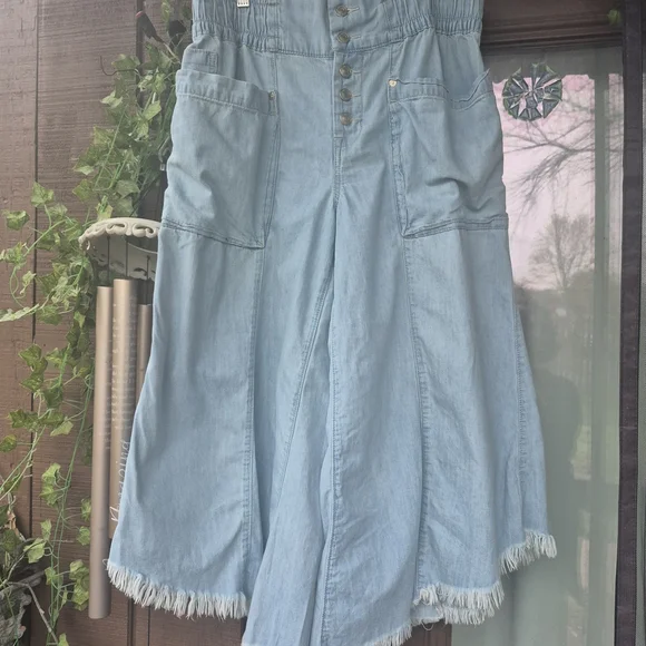 We The Free Light Blue Wide-Leg Women Jeans Size M - Picture 4 of 4